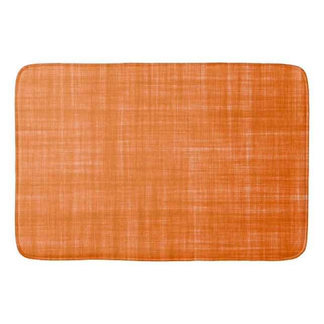 Alfombrilla De Baño Foto de tela de Naranja textil (Anverso)