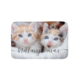 Alfombrilla De Baño Foto de tus adorables gatitos