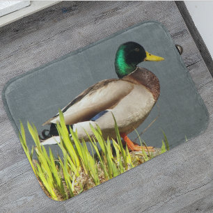 Alfombrilla De Baño Foto de vida silvestre Mallard Duck