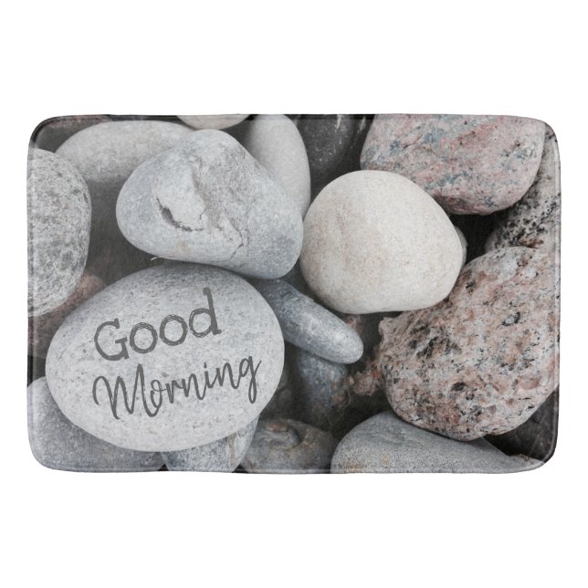 Alfombrilla De Baño Foto Inspiradora de la naturaleza de las gotas de  (Anverso)