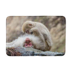Alfombrilla De Baño Fotografía animal, mono macaco