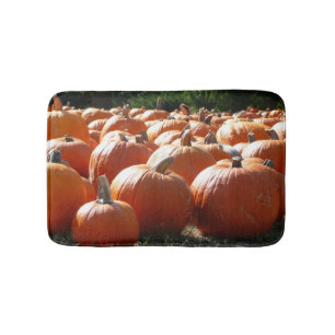 Alfombrilla De Baño Fotografía de calabazas para Caída, Halloween o Dí