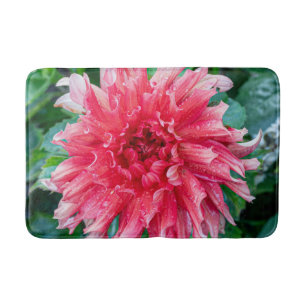 Alfombrilla De Baño Fotografía de flores, Dahlia rosa