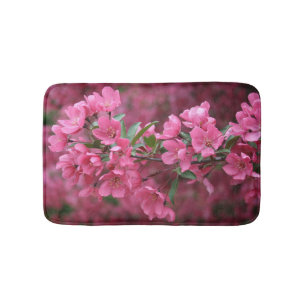 Alfombrilla De Baño Fotografía de flores de Apple Prairie Fire Pink Cr