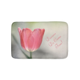 Alfombrilla De Baño Fotografía de Tulipanes en Coral Garden