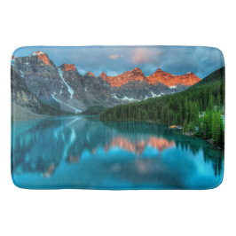 Alfombrilla De Baño Fotografía paisajística de Montaña y Lago Escénico