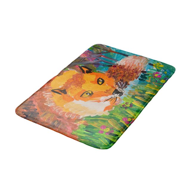 Alfombrilla De Baño Foxy en el bosque (Angular)