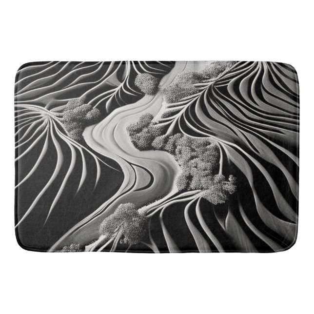 Alfombrilla De Baño Fractal Flow (Anverso)