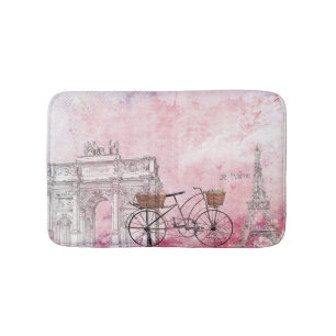 Alfombrilla De Baño Francia vintage París