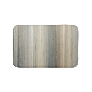Alfombrilla De Baño Franja abstracta gris marrón neutra rústica