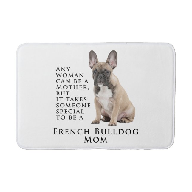 Alfombrilla De Baño Frenchie Mom Bath Mat (Anverso)