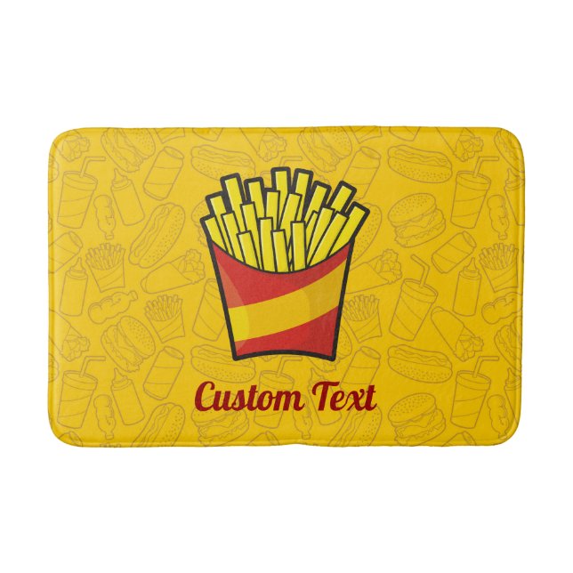 Alfombrilla De Baño Fries Bath Mat (Anverso)