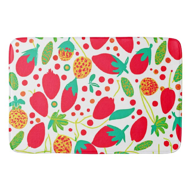 Alfombrilla De Baño Fruitosa Paleta Vivid Pattern (Anverso)