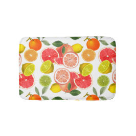 Alfombrilla De Baño Fruta de cítricos con hojas