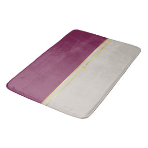 Alfombrilla De Baño Fuchsia & Taupe Haven