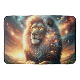 Alfombrilla De Baño Fuerza Astrología Leo León Espacio Galaxia Cósmica
