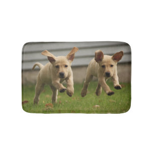 Alfombrilla De Baño Funcionamiento amarillo de los perritos de
