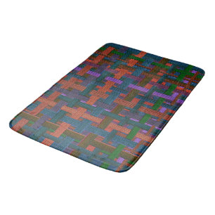 Alfombrilla De Baño "Funda" de color oscuro con apariencia de tela o l