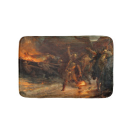 Alfombrilla De Baño Funeral de un Viking (por Frank Dicksee)