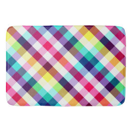 Alfombrilla De Baño Funky Rainbow PlPattern Large Bath Mat