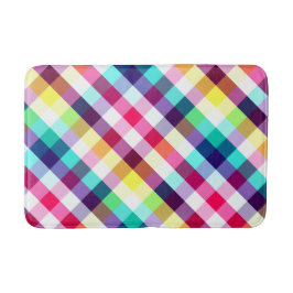 Alfombrilla De Baño Funky Rainbow PlPattern Medium Bath Mat