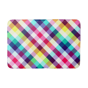 Alfombrilla De Baño Funky Rainbow PlPattern Medium Bath Mat