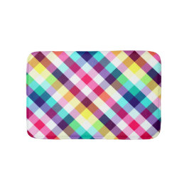 Alfombrilla De Baño Funky Rainbow PlPattern Small Bath Mat