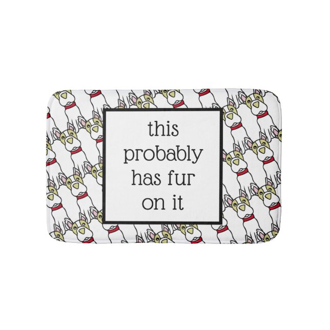 Alfombrilla De Baño Funny Boston Terrier (Anverso)