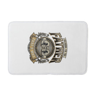 Alfombrilla De Baño Funny Father Fist Bump Vintage Engraving Shirt Des