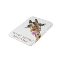 Funny Giraffe Bath Mat
