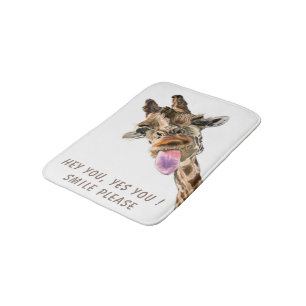 Alfombrilla De Baño Funny Giraffe Bath Mat