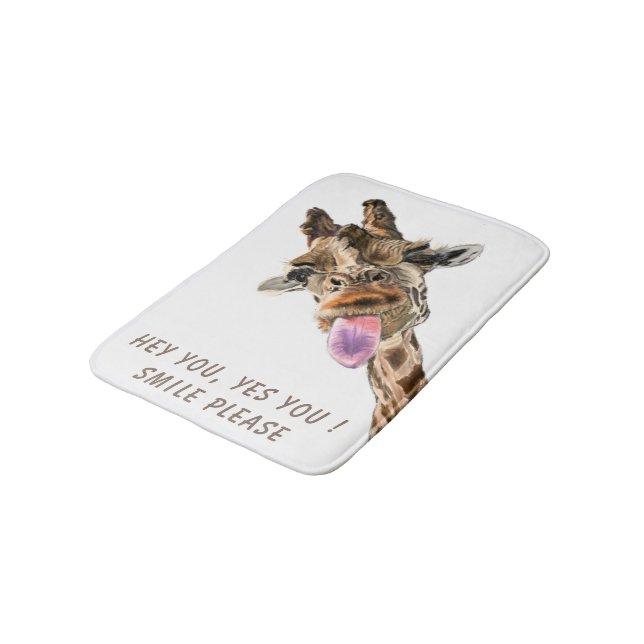 Alfombrilla De Baño Funny Giraffe Bath Mat (Angular)
