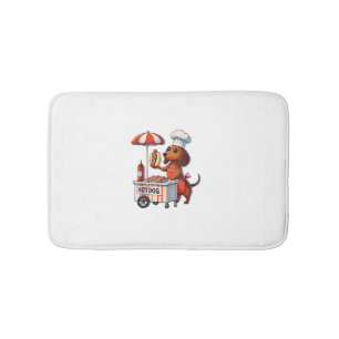 Alfombrilla De Baño Funny Perro Dachshund Perro Weenie Sausage Hotdog 