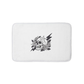 Alfombrilla De Baño Funny Skull Lover
