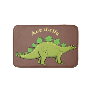 Alfombrilla De Baño Funny stegosaurus dinosaur personalizado