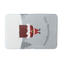 Alfombrilla De Baño Funny Stuck Santa nombre matas de baño