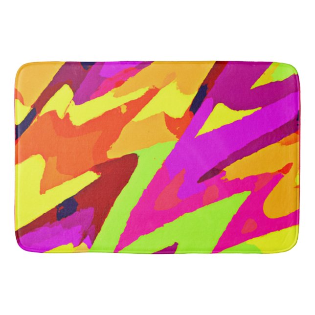 Alfombrilla De Baño Fusión de arte cromático (Anverso)