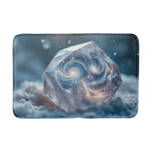 Alfombrilla De Baño Galaxia Estrellas Curando Cristal Universo