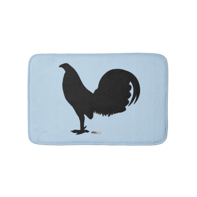 Alfombrilla De Baño Gamecock Rooster Silhouette (Anverso)