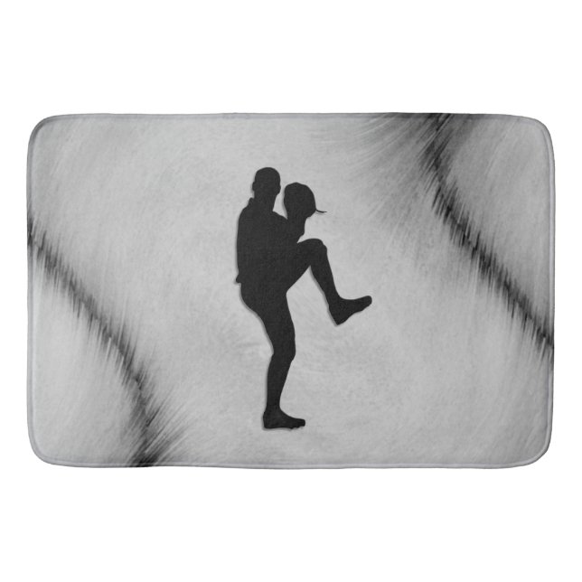 Alfombrilla De Baño Ganador de béisbol Pitcher Windup (Anverso)