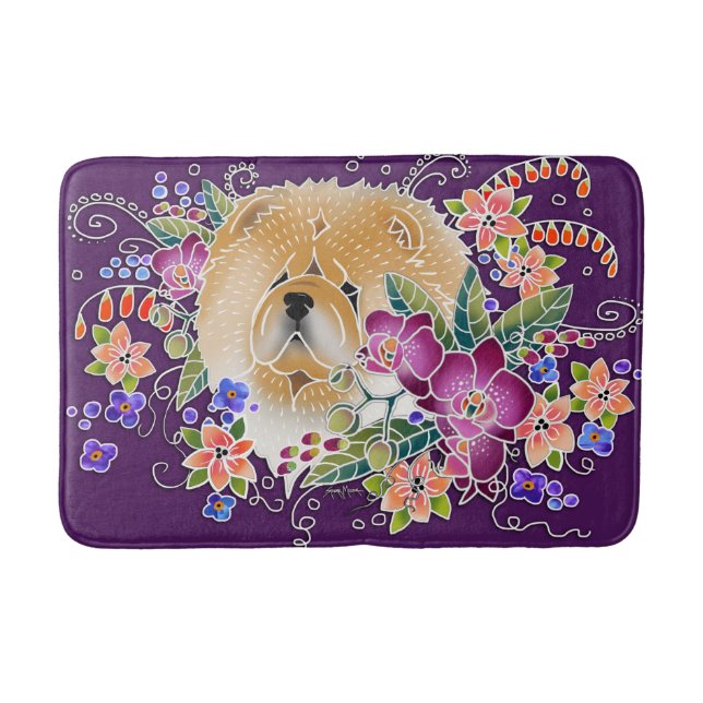 Alfombrilla De Baño GARDEN DANCE CHOW Purple - Crate o Bath Mat (Anverso)
