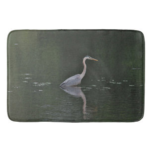 Alfombrilla De Baño Garza de gran azul