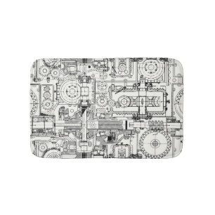 Alfombrilla De Baño Gases De Gálibo: Máquinas Técnicas Sin Marea.