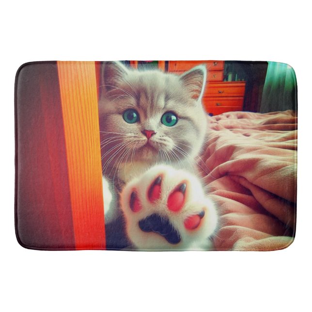 Alfombrilla De Baño Gatito (Anverso)