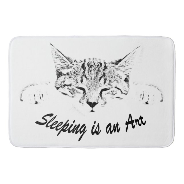Alfombrilla De Baño Gatito dormido (Anverso)