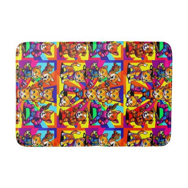 Alfombrilla De Baño Gatitos - Cachorros (Anverso)
