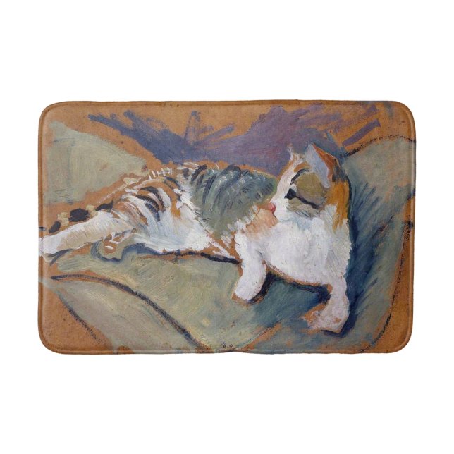 Alfombrilla De Baño Gato, August Macke Bath Mat (Anverso)