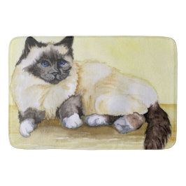 Alfombrilla De Baño Gato birmano Sealpoint