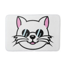 Gato blanco con gafas negras / gafas de sol