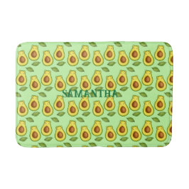 Alfombrilla De Baño Gato de aguacate verde